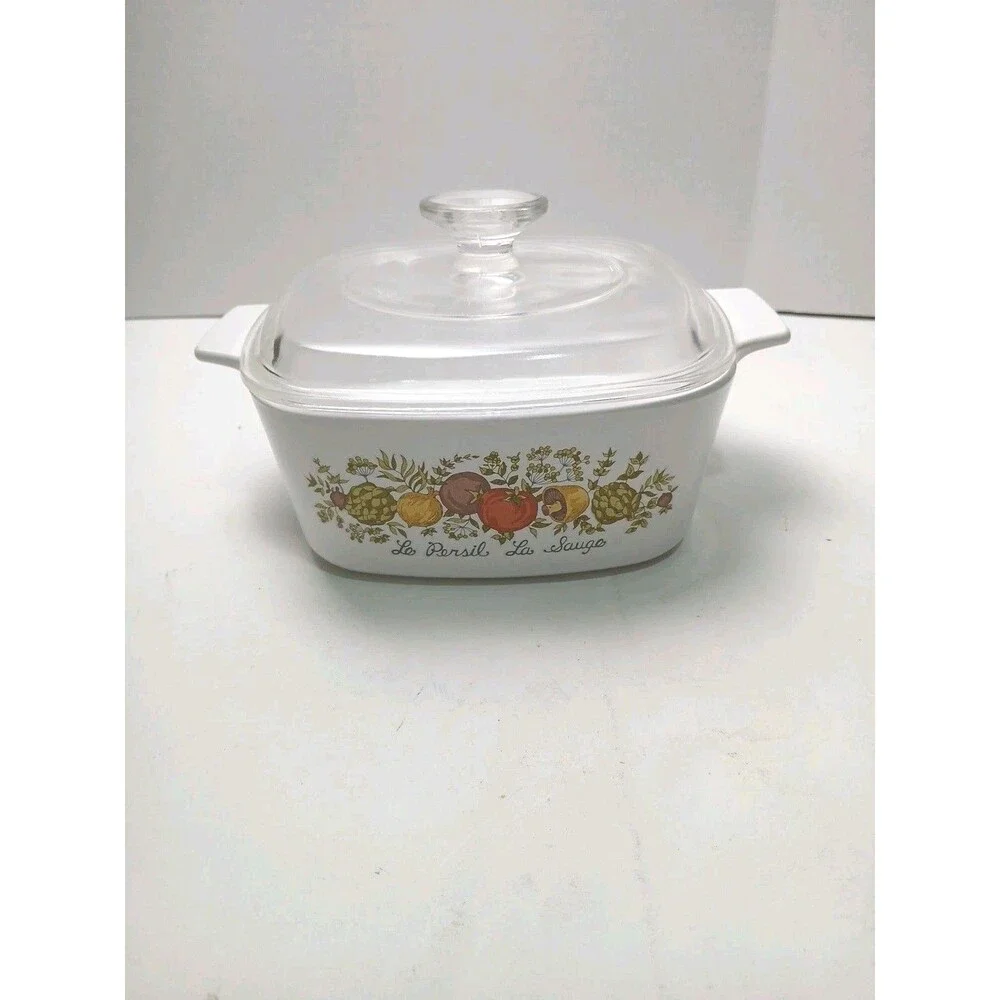 CorningWare Casserole Spice Of Life Le Persil La Sauge 1.5 Qt A-1 1/2-B W/ Lid
